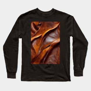 Imitation leather, natural and ecological leather print #1 Long Sleeve T-Shirt